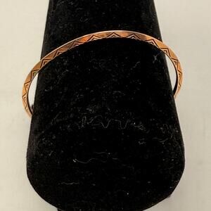 Fossil Rose Gold Stainless Steel Cuff Bracelet Bangle Fashion Jewelry
